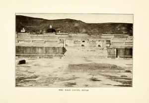 1908 Print Mitla Zapotec Mexico Ruins Mesoamerica Archeology Court XGMA3
