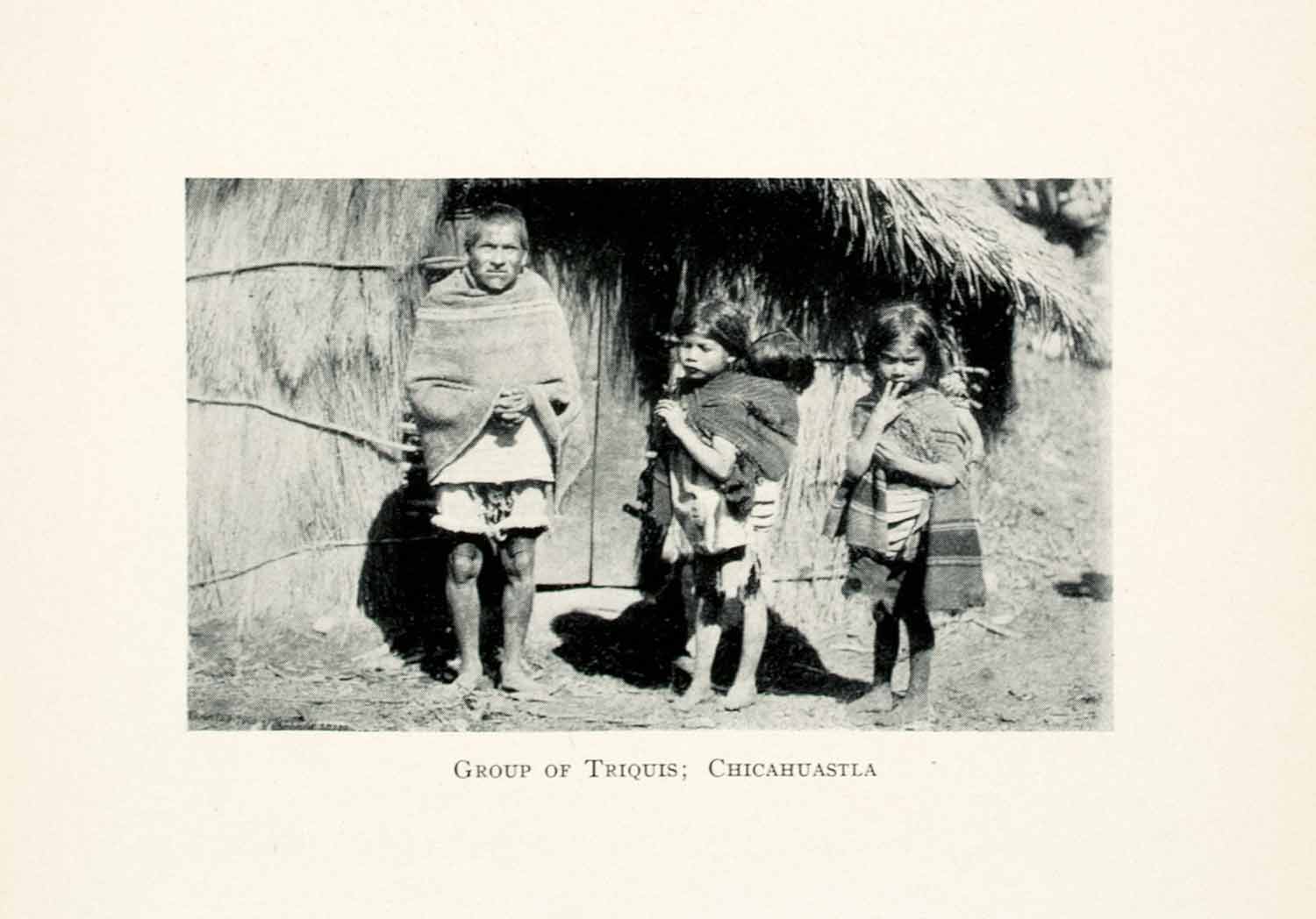 1908 Print Group Triquis Chicahuastla Mexico Indigenous People Children XGMA4