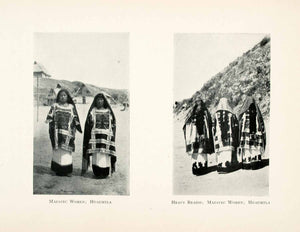 1908 Print Mazatec Women Huauhtla Costumes Indigenous People 