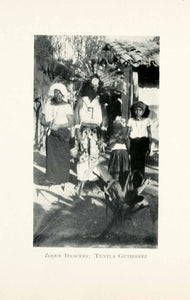 1908 Print Zoque Dancers Tuxtla Gutierrez Mexico Costume Indigenous People XGMA4