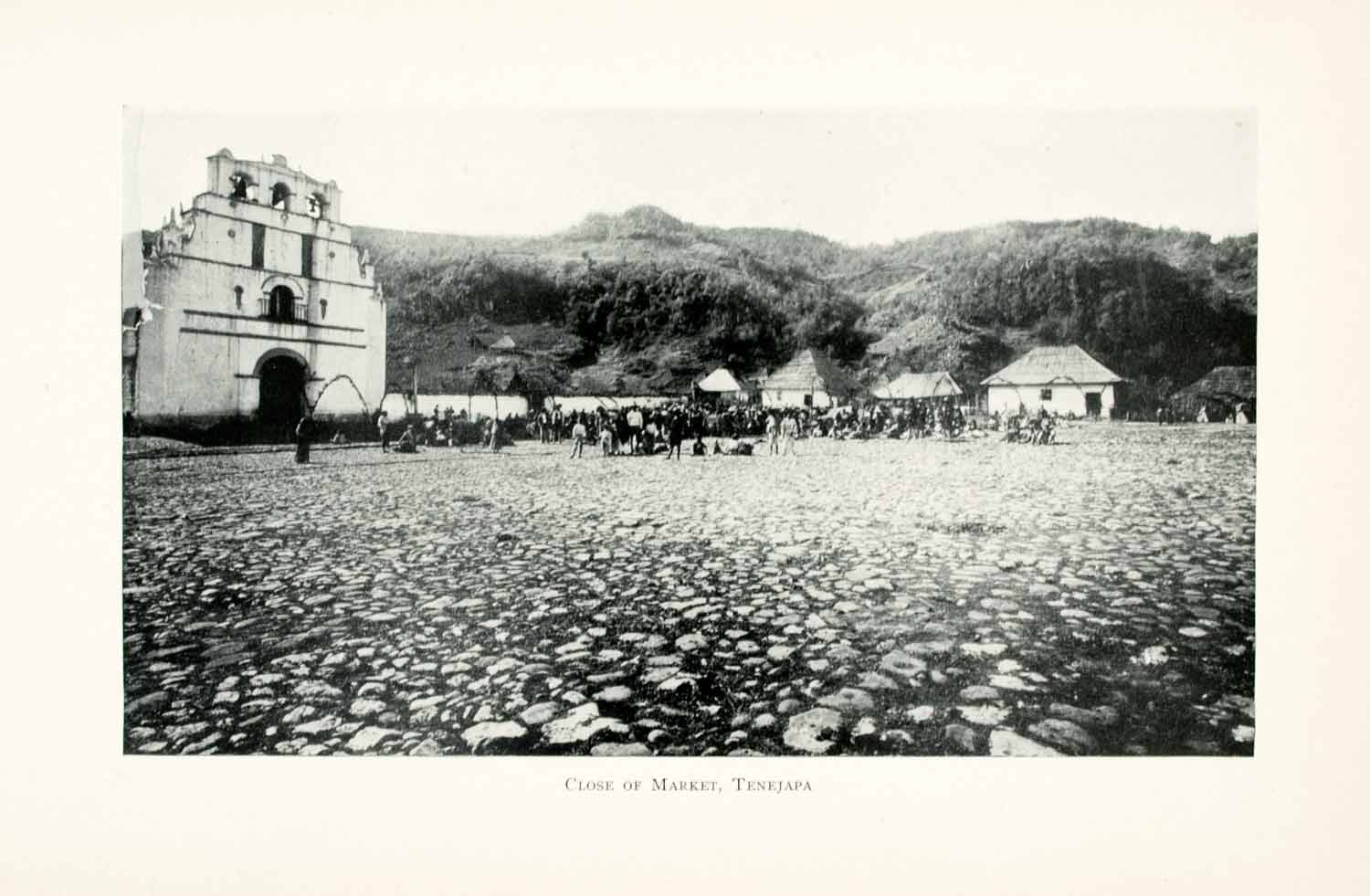 1908 Print Close Market Tenejapa Mexico Cityscape Landscape Indigenous XGMA4