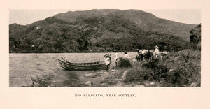 1908 Halftone Print Rio Papagayo Omitlan Mexico Landscape Waterway XGMA7