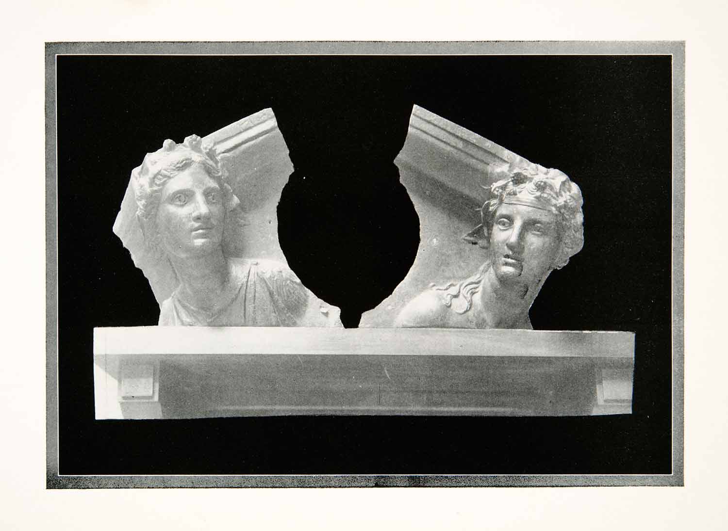 1926 Print Bronze Statues Sunken Galley Mahdia Northern Africa Archeology XGMB1