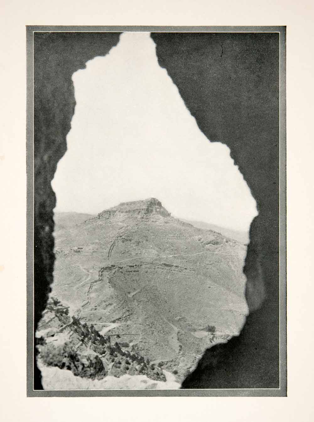 1926 Print View Bordj Matmata Troglodyte Dwelling Northern Africa Mountain XGMB1