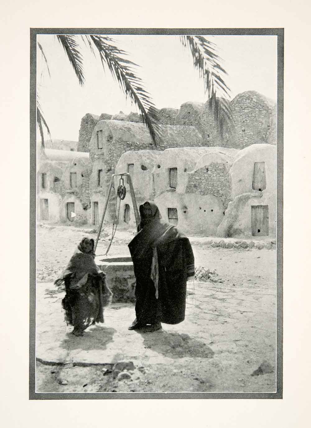 1926 Print Medenine City Mud Bricks Northern Africa Indigenous People XGMB1
