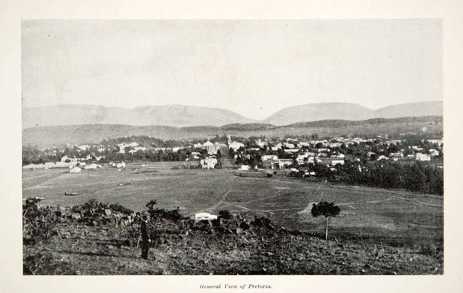 1897 Print Cityscape Pretoria Guateng Province South Africa Transvall XGMB5