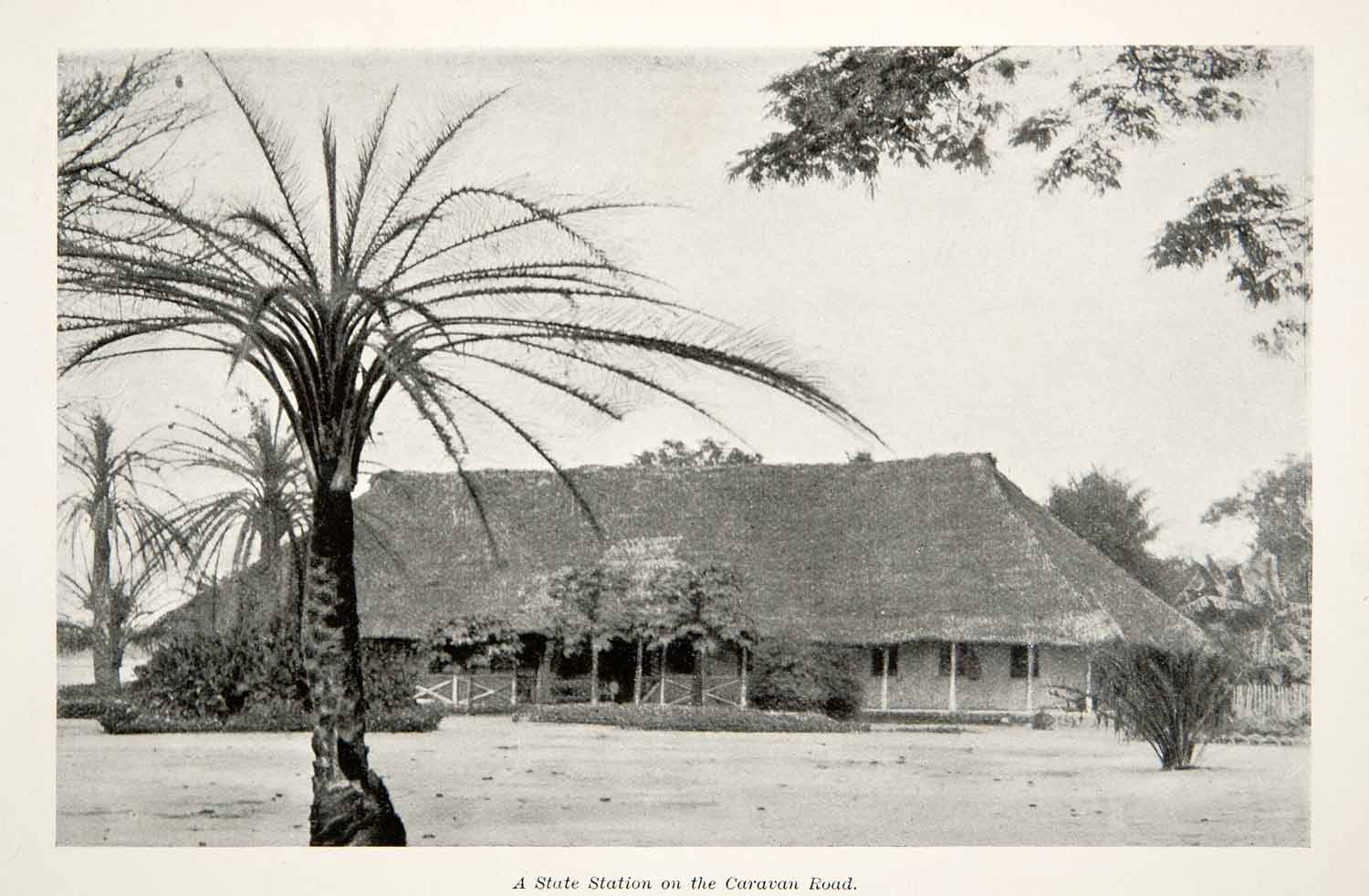 1897 Print Africa Congo State Station da Lemba Caravan Road Kinshasa Kongo XGMB5