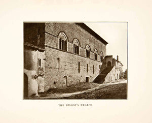 1907 Print Orvieto Bishop Palace Historical Residence Landmark Umbria XGMB9