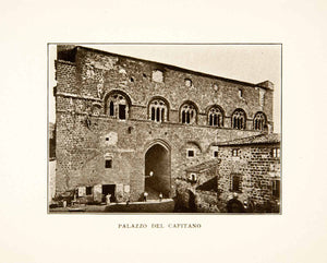 1907 Print Palazzo Capitano Palace Captain Historic Landmark Orvieto Italy XGMB9