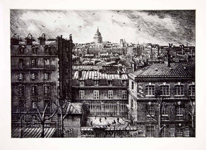 1941 Photogravure Geyer Paris France Hotel National Des Invalides XGMC8