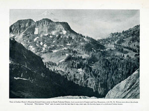 1910 Print Indian Henry's South Tahoma Glacier Copper Iron Mountains XGN1