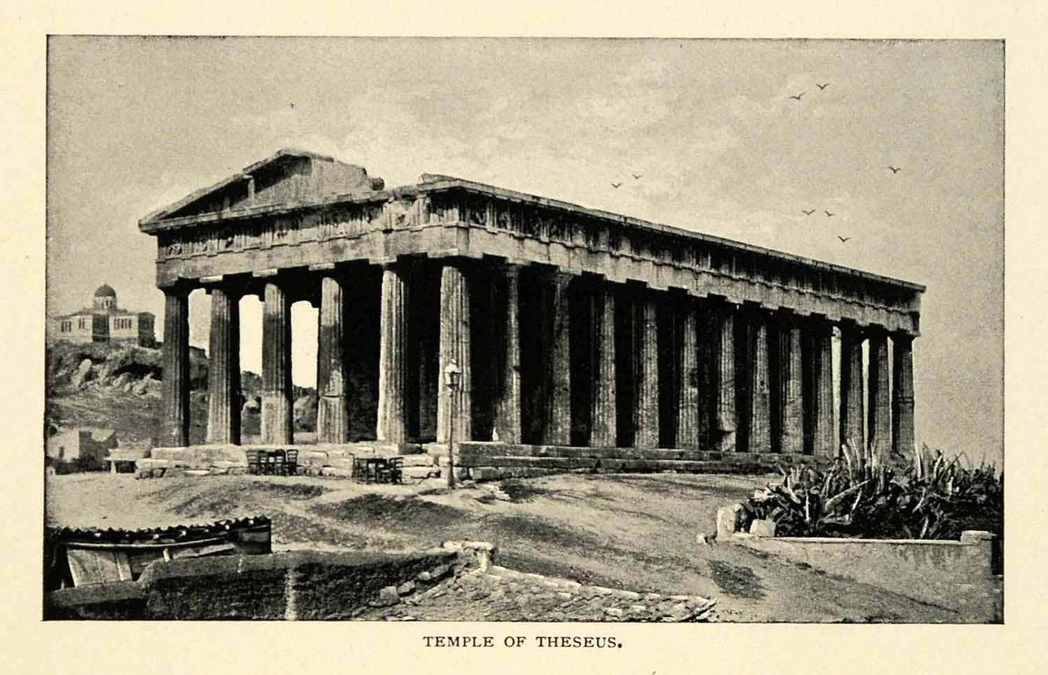 1901 Print Temple Theseus Hephaisteion Theseion Greece Historical Landmark XGN3