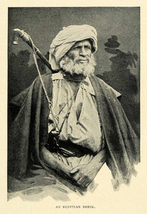 1901 Print Egyptian Skeik Elder Honorific Leader Governor Hakim Scholar XGN3