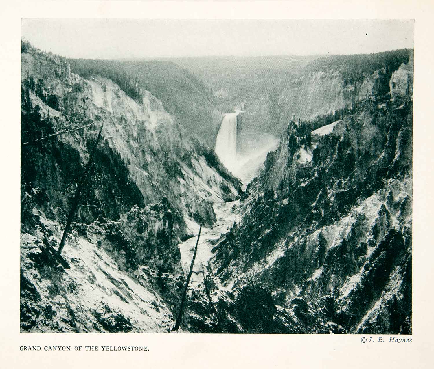 1922 Print Grand Canyon Yellowstone National Park Arizona USA Famous XGNB2