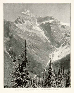 1902 Print Mount Sir Donald Illecillewaet Glacier Rogers Pass British XGNB7
