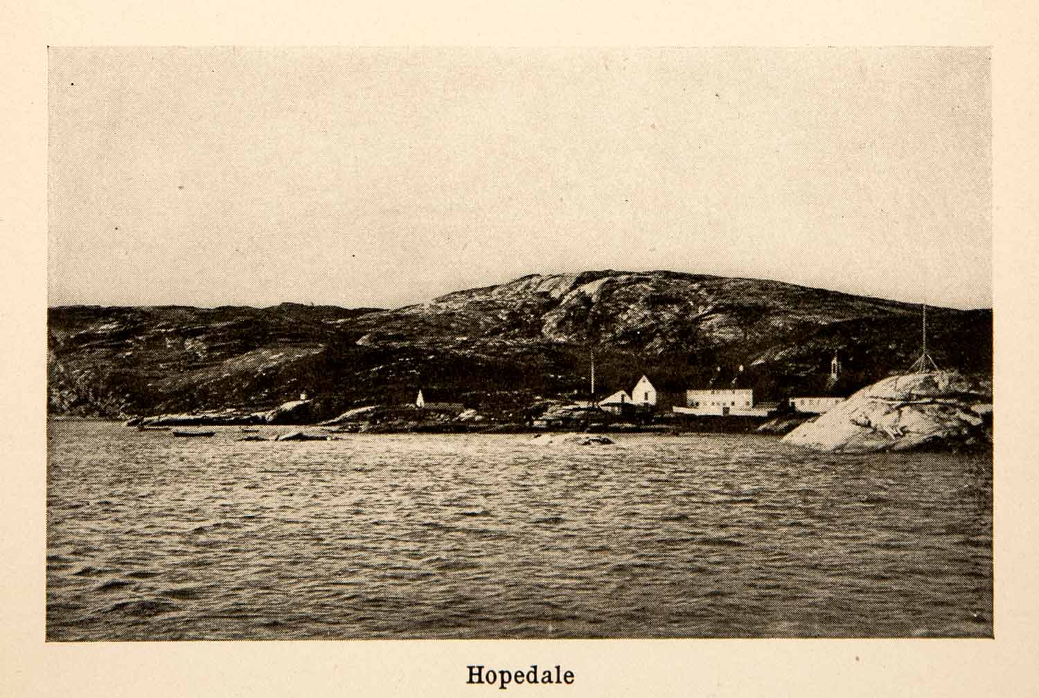 1907 Print Hopedale Labrador Canada Seaport Coast Village Nunatsiavut XGNC2