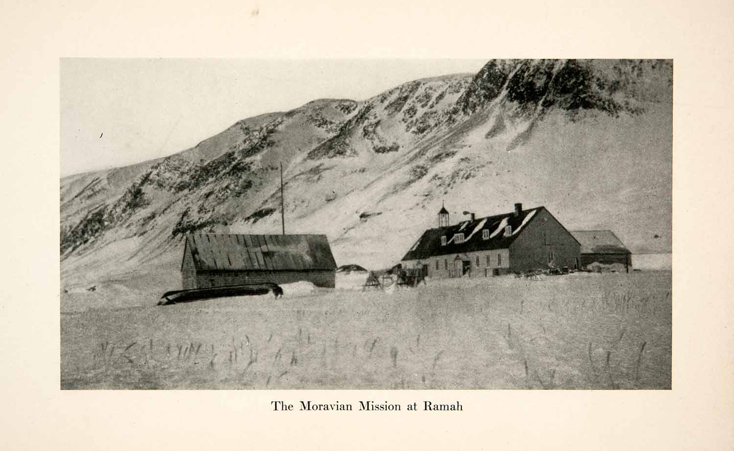 1907 Print Canada Ramah Labrador Moravian Mission Church Farm Mountain XGNC3