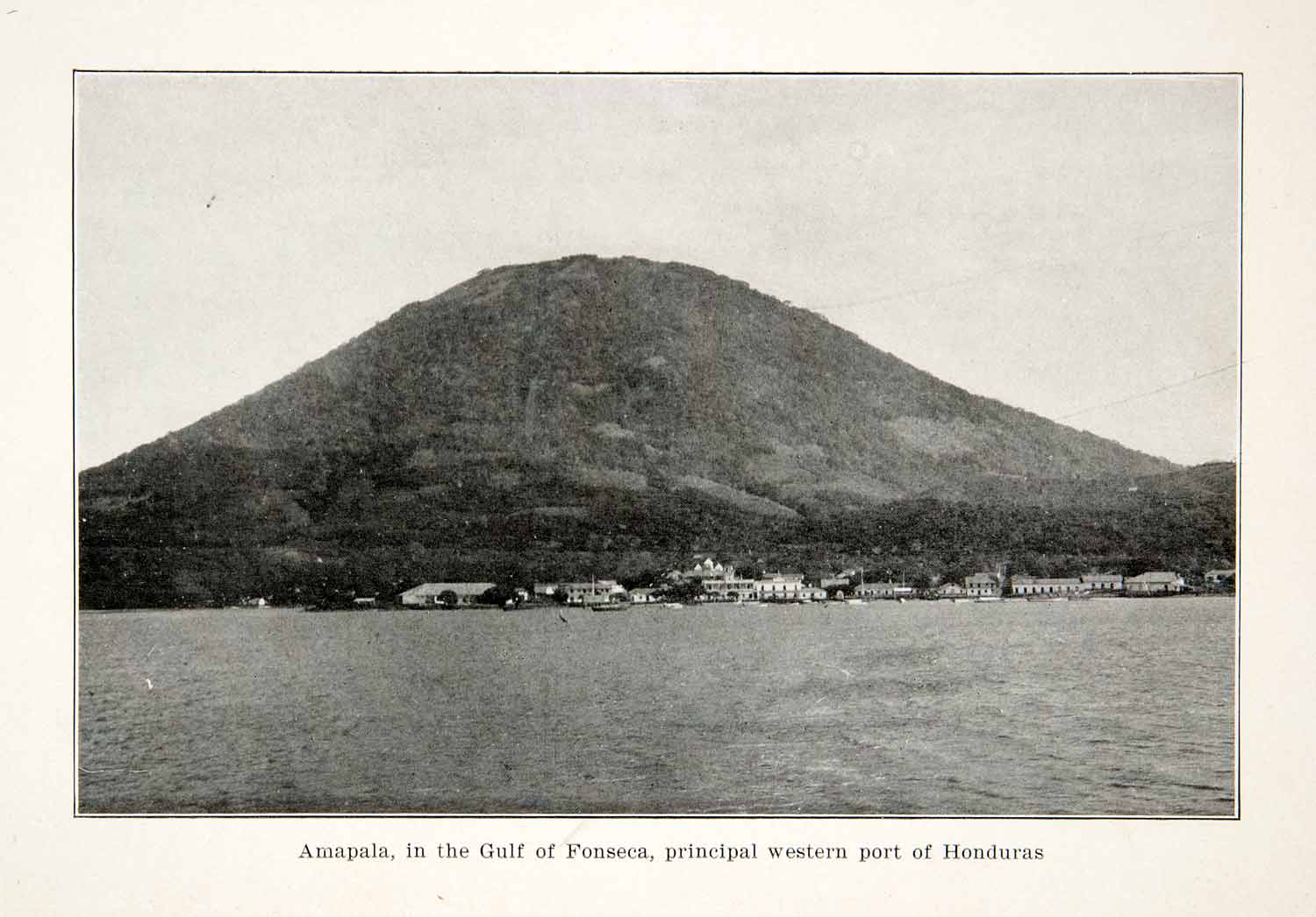 1910 Print Amapala Valle Honduras Port Pacific Ocean Harbor Fonseca Gulf XGNC4