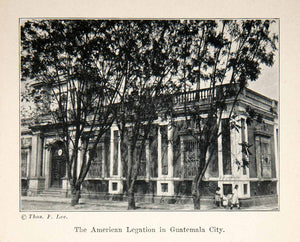 1926 Print American Legation Guetemala City Building Cityscape Town Street XGNC5
