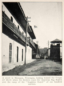 1926 Print Managua Nicaragua Camp Del Marte Field Mars Cityscape Legation XGNC5