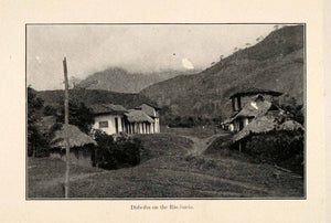 1919 Halftone Print Dabeiba Antioquia Mountains Colombia Rio Sucio South XGO2