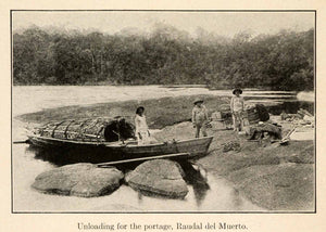 1919 Halftone Print Stream Of The Dead Raudal Del Muerto Rapids Cunucunuma XGO2