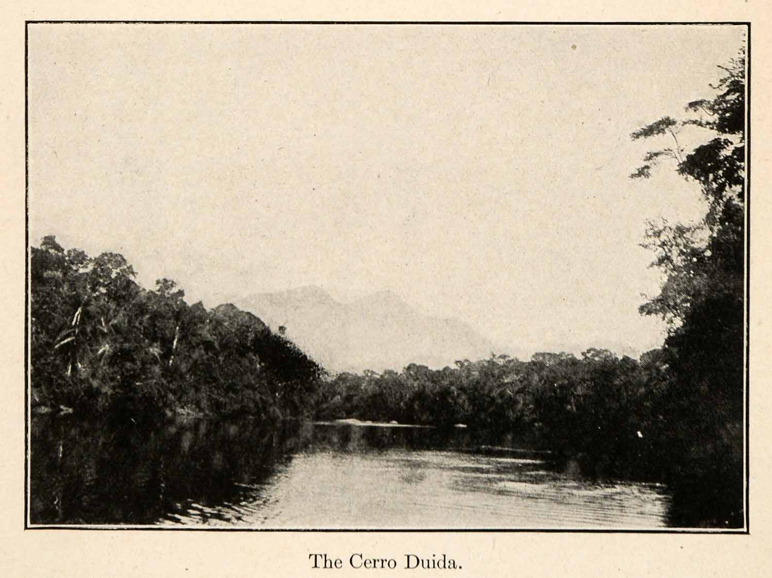 1919 Halftone Print Cerro Duida Guiana Highlands Venezuela Cunucunuma River XGO2