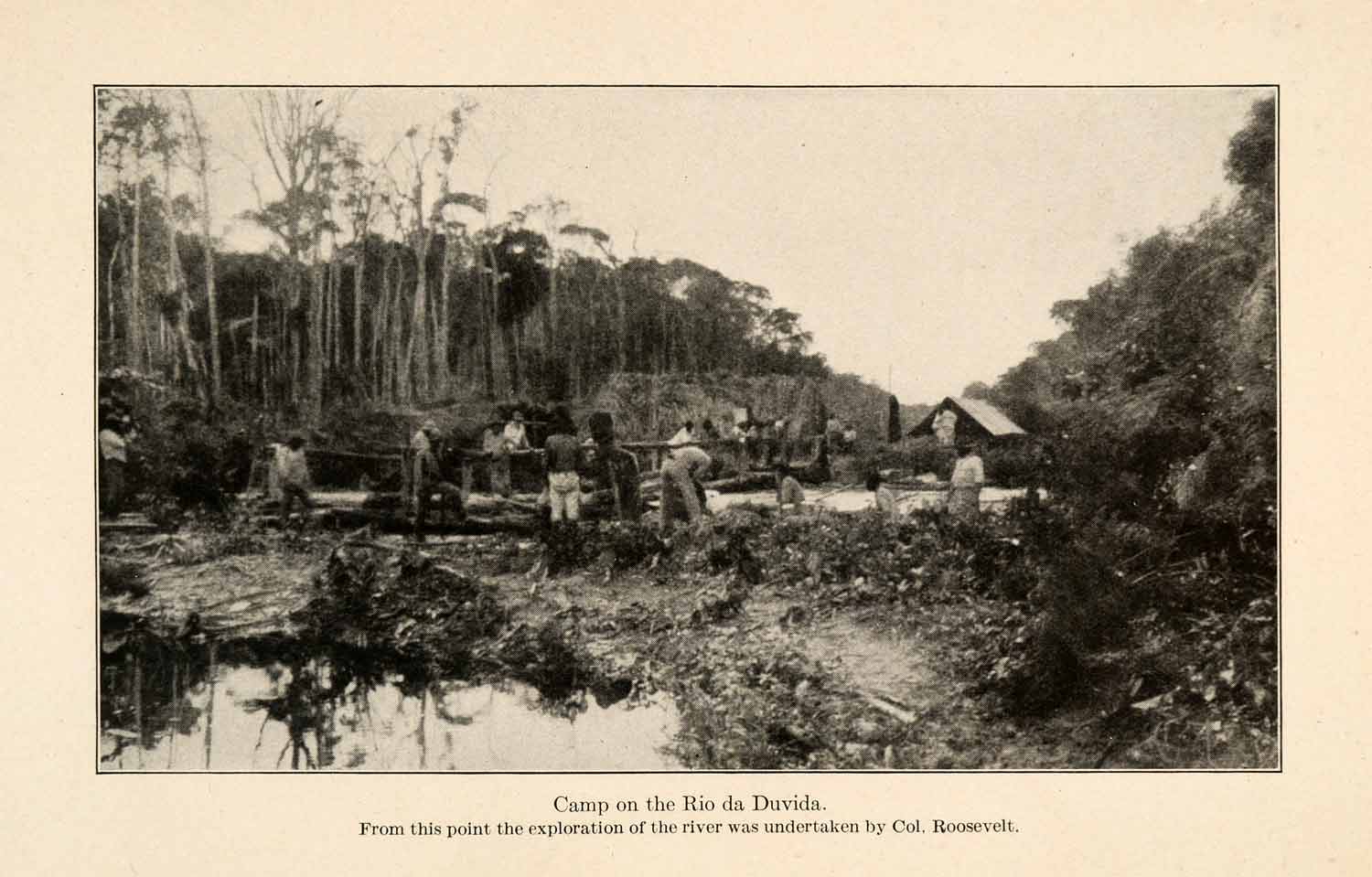 1919 Halftone Print Rio Duvida River Of Doubt Roosevelt Teodoro Amazon XGO2