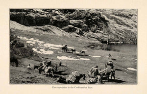 1919 Halftone Print Cuchicancha Pass Region Lima Peru South America XGO2