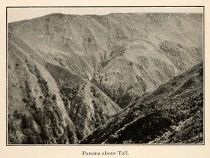 1919 Halftone Print Paramo Tafi Argentina South America Andes Mountains XGO2