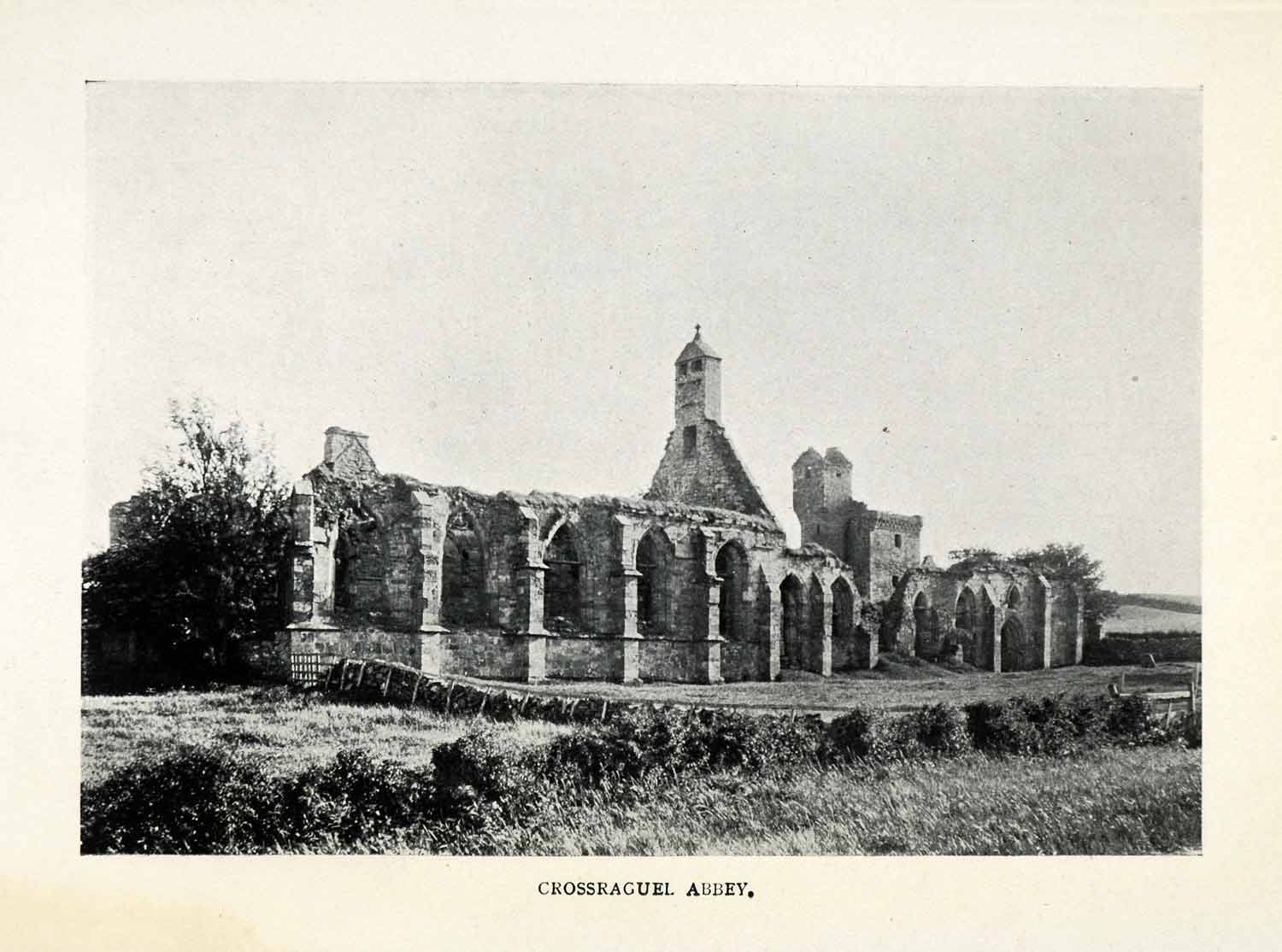 1904 Print Crossaguel Abbey St Mary Ruins Maybole Ayrshire Scotland XGO4