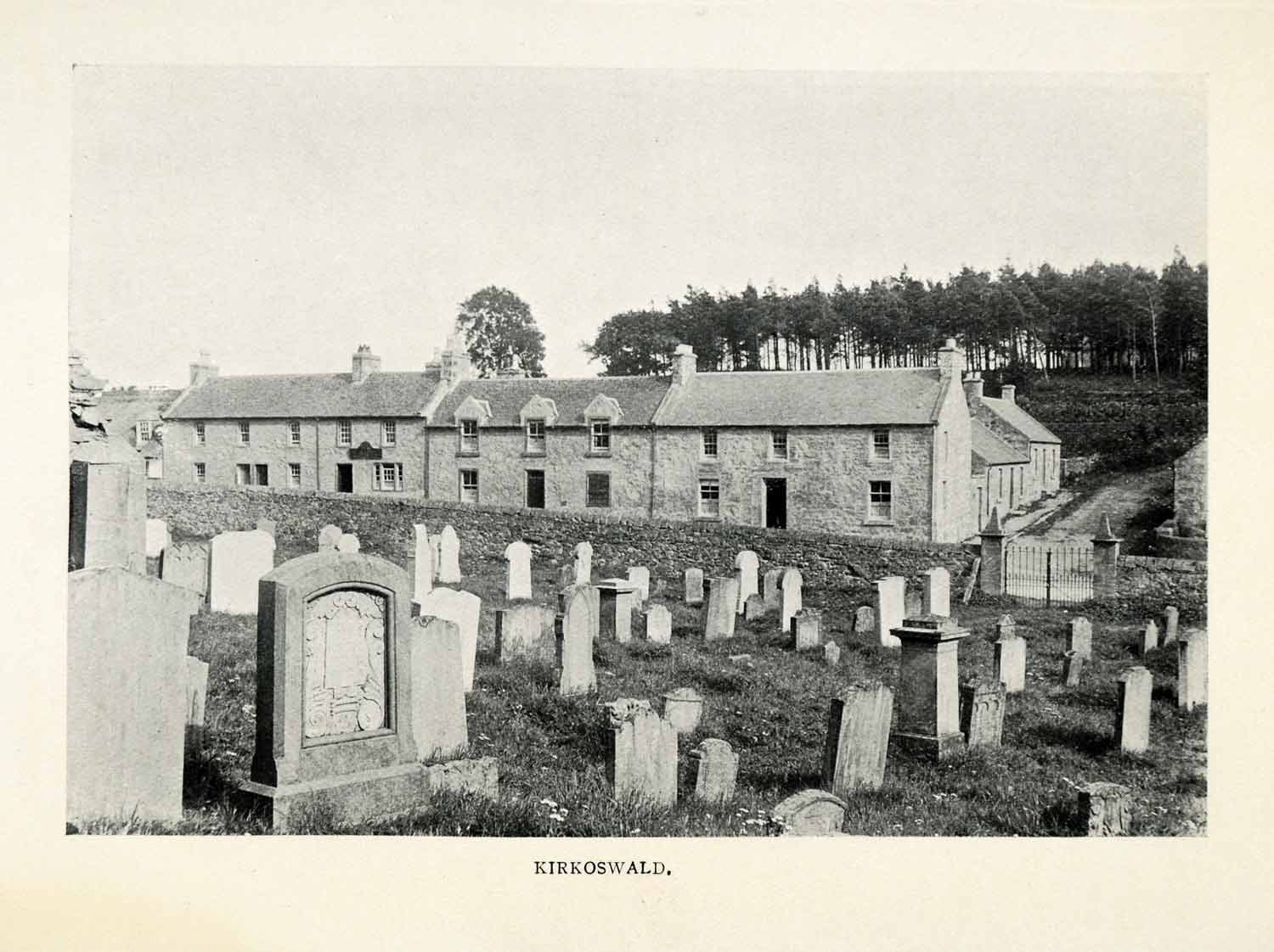 1904 Print Kirkoswald Robert Burns Tam O'Shanter Agnes Broun Poet Graveyard XGO4