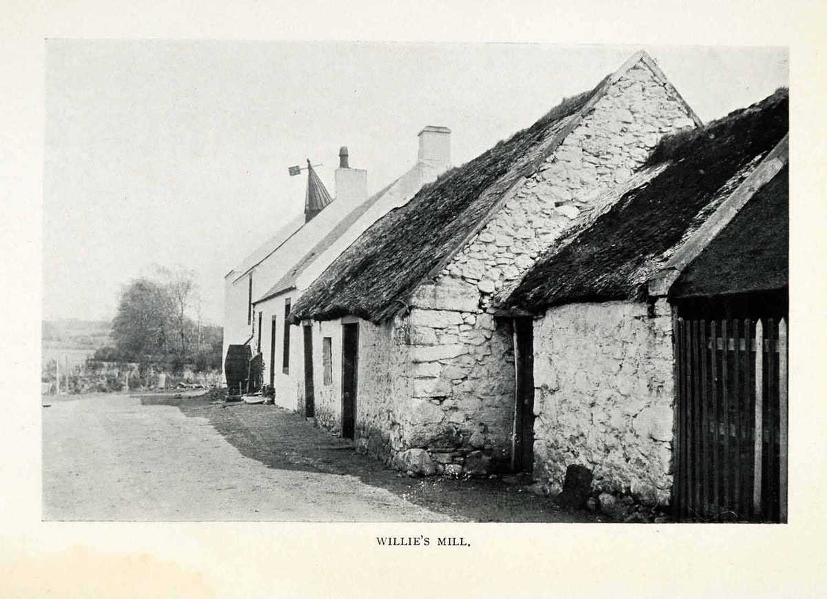 1904 Print Willie's Mill William Muir Robert Burns Jean Armour Tarbolt ...
