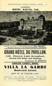 1908 Ad Grand Hotel Pavillon Gallia Soper Ed Smart Borgo Cannes Resort XGO5