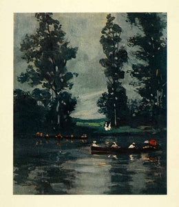1912 Print Archibald S. Forrest Landscape Art Tigre Buenos Aires Argentina Boat