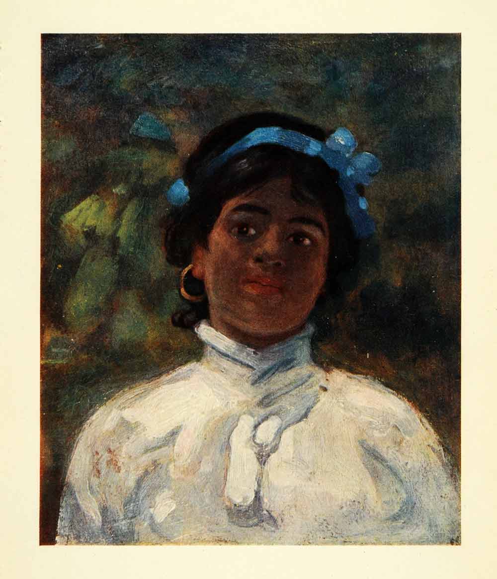 1912 Print Guarani Spanish Girl Portrait Corrientes Archibald S. Forrest Art