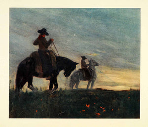 1912 Print Archibald Stevenson Forrest Art Argentina Gauchos Cowboys Western