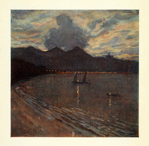 1912 Print Archibald Stevenson Forrest Nautical Landscape Art Rio Janeiro Brazil