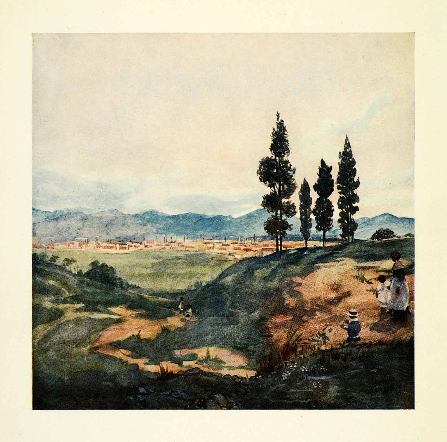 1912 Print Archibald Stevenson Forrest Landscape Art Sao Paulo Brazil Ypiranga