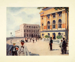 1912 Print Archibald Stevenson Forrest Art Sao Paulo Palace Square Brazil Centre