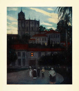 1912 Print Archibald Stevenson Forrest Art Rio Janeiro Spanish Church Religion