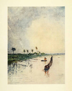 1912 Print Archibald Stevenson Forrest Art Parana River South America Landscape