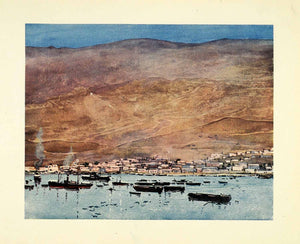 1912 Print Archibald Stevenson Forrest Art Arica Moquegua Peru Harbor Landscape