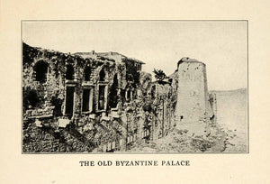 1923 Halftone Print Istanbul Stamboul Turkey Byzantine Palace Ancient Ruin XGO9