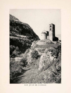 1912 Halftone Print Juan Canillo Joan Caselles Church Andorra Pyrenees XGOA5
