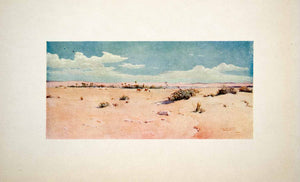 1906 Color Print Tall Tel El Kebir Desert City Oasis Egypt Robert Talbot XGOB7