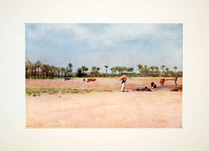 1906 Color Print Fellah Field Ezbet Ekiad Egypt Land Goshen Robert Talbot XGOB7