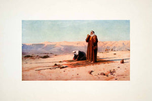 1906 Color Print Prayer Muslim Maghrib Dusk Sallah Raka'ah Robert Talbot XGOB7