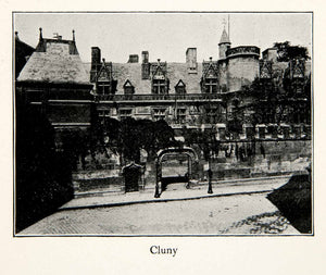 1900 Print Cluny Benedictine Abbey Bourgogne France Duke William First XGOC5