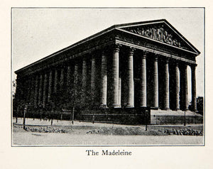 1900 Print Madeleine Church Roman Catholic Napoleon Mansart Paris France XGOC5